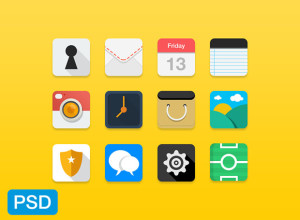 12-Flat-Icons-PSD