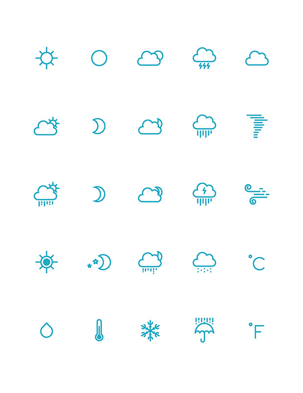 25-Weather-Icons