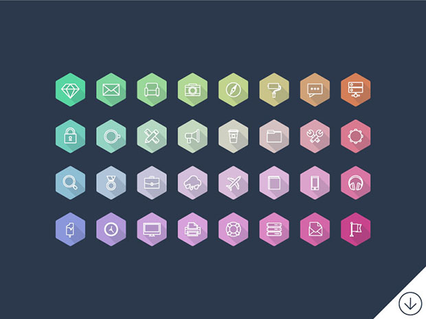 32-Lumina-Hexagon-Icons-Set