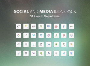 32-Social-&-Media-Free-PSD