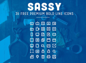 35-Free-Bold-Line-Icons
