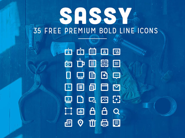 35-Free-Bold-Line-Icons