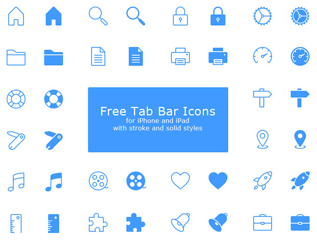 40-Free-Tab-Bar-PSD-Icons