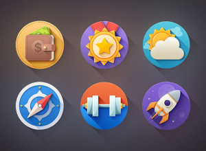 6-Flat-Icons-Shadow-Free-PSD