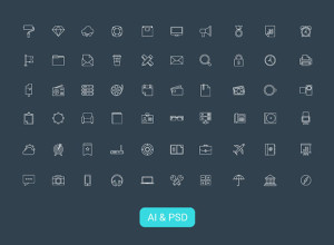 60-Modern-Vector-Line-Icons