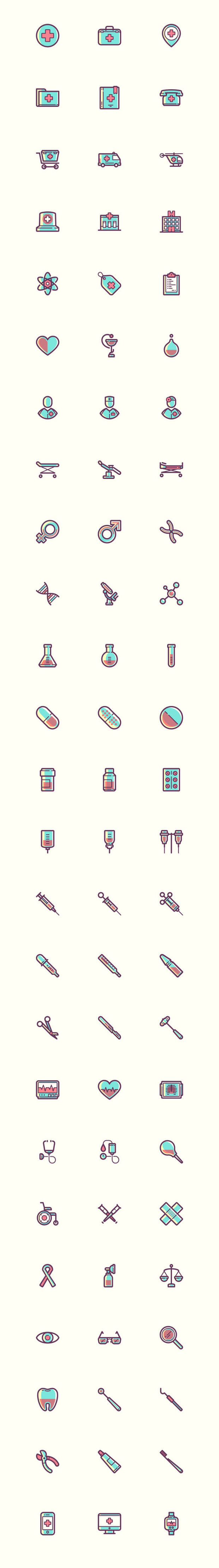 75-medical-icons-Free