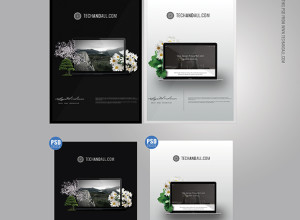 A4-Poster-MockUp-&-Frame-MockUp-PSD