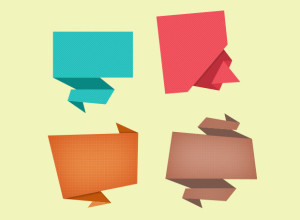Abstract-Origami-Speech-Bubble-Icon