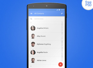 Android-Contacts-Material-Design