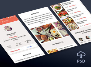 App-User-Profile-Free-Psd