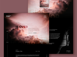 books-promotion-landing-page-ui-free-psd