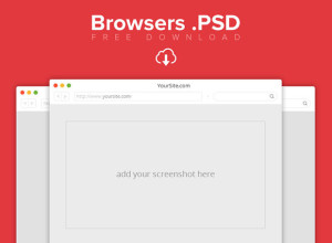 Browsers-PSD-Freebie