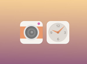 Camera-And-Clock-Icons