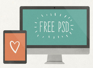 Flat-Scratchy-Screen-PSD-Freebie