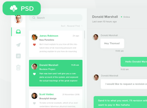 free-psd-direct-messaging