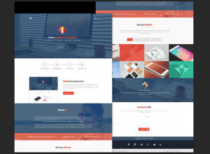 Free-PSD-Flat-style-Web-Design