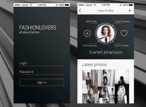 Free-PSD-Profile-page-for-an-iPhone-App