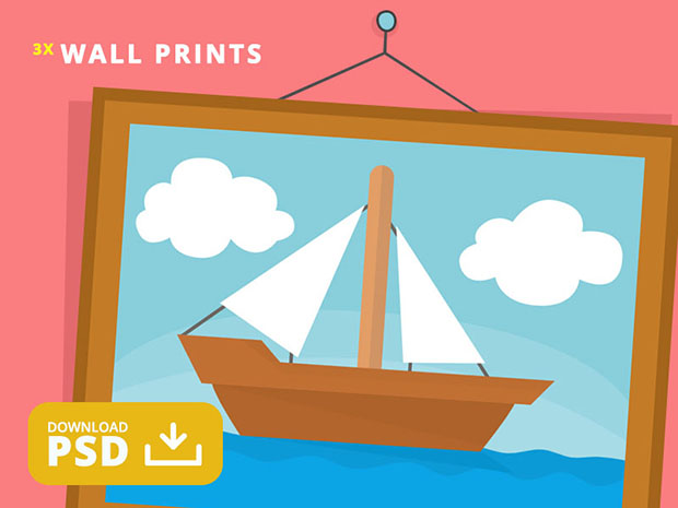Free-PSD-Simpson-Painting-of-a-Boat