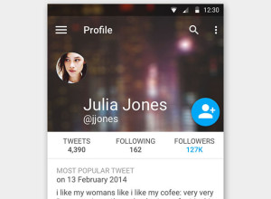 Free-Twitter-Profile-using-Material-Design