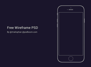 Free-iPhone-6-black-&-white-Wireframe