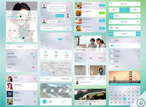 Freebie-Line-Flat-Mobile-Ui-Kit