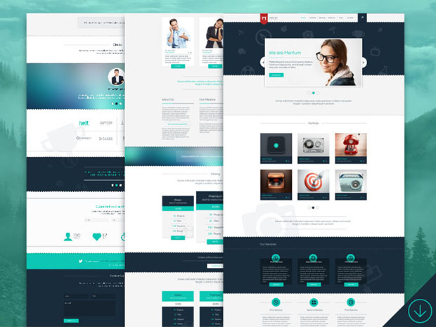 Freebie-Mentum-One-Page-Template