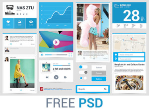 Freebie-PSD-Flat-Ui-with-Blue-color-theme