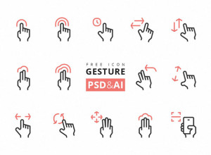 Gesture-Icon-Freebie