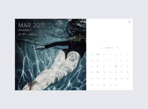 Minimal-Calendar-with-weather-PSD