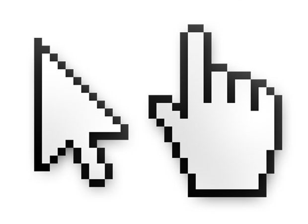 Mouse-cursor-and-hand-pointer-icons