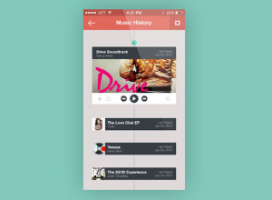Music-App-History-Screen-Freebie