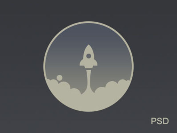 Rocket-Icon-Freebie-PSD