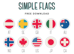 Simple-Flags-Free-PSD