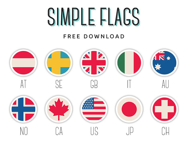 Simple-Flags-Free-PSD