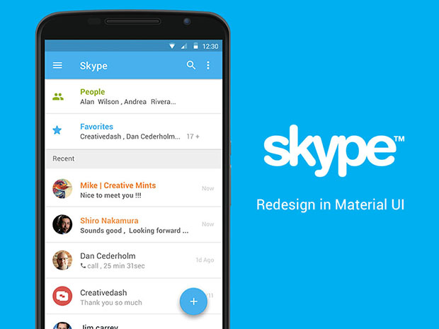 Skype-Material-UI-Concept-PSD