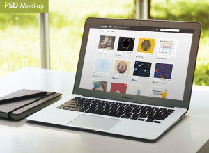 Summertime-MacBook-Air-Mockup