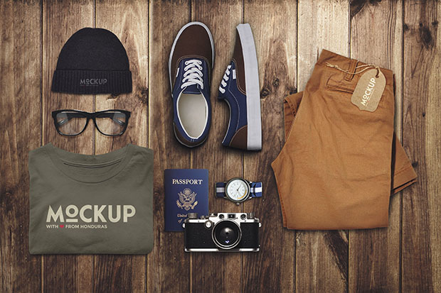 Travel-and-Clothes-Mockup
