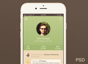 User-Profile-iPhone-6-App-UI-Freebie-PSD