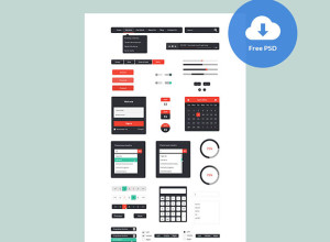 Various-Widget-UI-Kit-PSD-Freebie