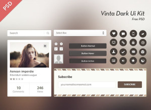 Vinta-Dark-Ui-Kit-Free-Psd