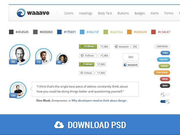 Waaave-Bootstrap