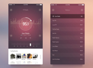 iOS-7-App-FM-Radio-UI