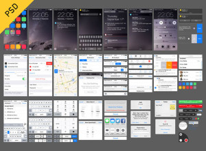 iOS-8-UI-free-PSD