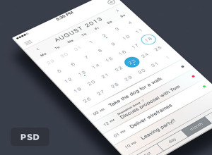 iOS7-Calendar-App-PSD