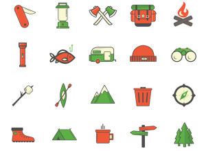 20-Camping-Outdoor-Icons