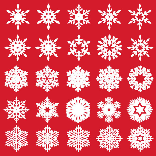 25-Free-Vector-Snowflakes