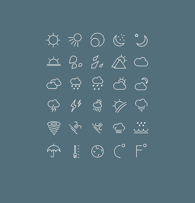 30-Free-vector-weather-icons