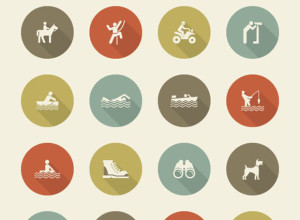 40-Camping-and-Recreation-Icon-Set