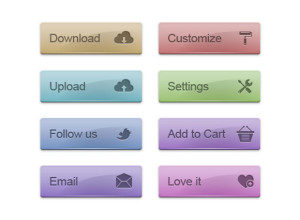 8-Glossy-Colored-Web-Buttons