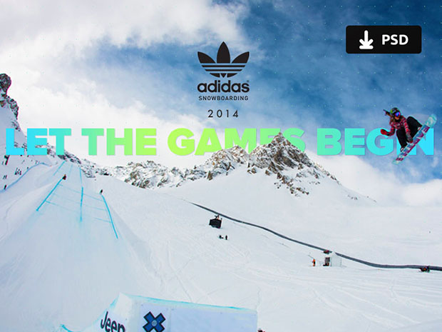 Download Adidas snowboarding PSD | Free Download PSD | DLPSD.